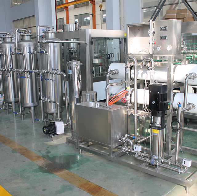 Vannbehandling omvendt osmosesystem for flaskevannsledning 